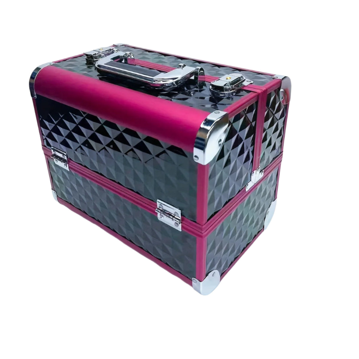 Portable Nail Supplies Organizer Box – 3-Tier Nail Polish, Essential Oil & Makeup Storage Case with Mirror for Travel & Salons