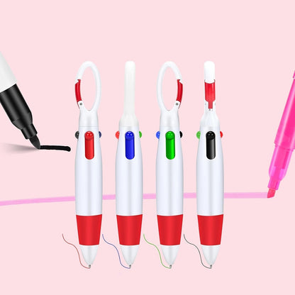 1 Set/6pcs Nurse Pen Set Badge Reel Holder Accessories Clip - Retractable Mini Nursing Ball Pen Permanent Marker Highlighter Foldable Scissors Work Student Office Hospital for Nurses Coworkers