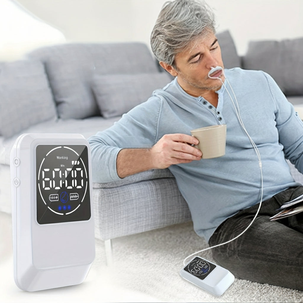 Nasal Relief Device for Rhinitis – Portable Electronic Therapy Machine for Snoring, Nasal Itching, Congestion & Allergy Relief, Easy Operation