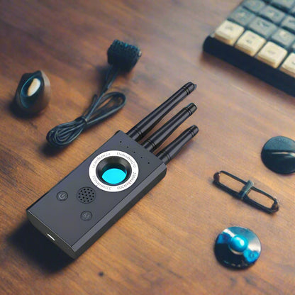 Rechargeable Portable Privacy Scanner –  Anti-Spy Surveillance Detector for Hidden Cameras, Wireless Signals, Bug Sweeping in Hotels or Bathrooms