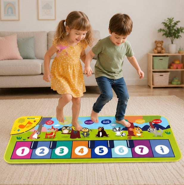Interactive Piano Mat for Kids – Musical Floor Keyboard Dance Mat with Sounds, Educational Music Toy for Toddlers, Boys & Girls Gift