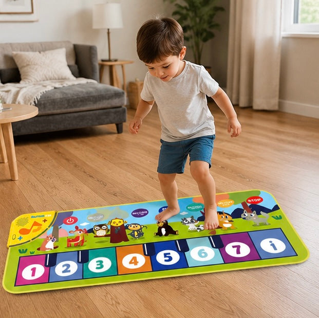 Interactive Piano Mat for Kids – Musical Floor Keyboard Dance Mat with Sounds, Educational Music Toy for Toddlers, Boys & Girls Gift