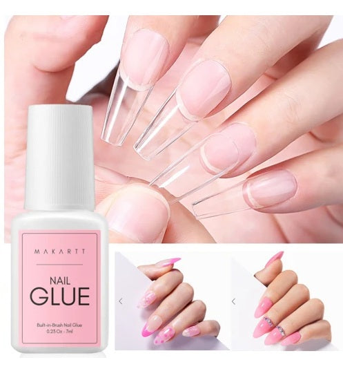 Nail Glue & Remover Set – Gentle UV Nail Glue for Press-On Nails, Non-Acetone Removal for Damage-Free Nail Art Experience