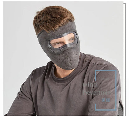 Winter Windproof Full Face Ski Mask – Anti-Fog Goggles, Breathable Hood Cover for Cold Weather Cycling & Snow Sports