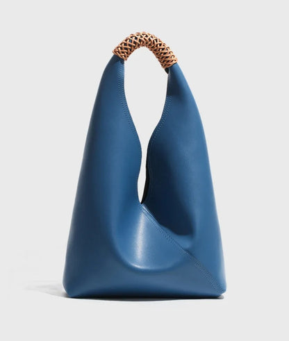 Genuine Leather Tote Bag - Spacious Spring/Summer Women's Handbag with Shoulder Strap for Commuting in Style