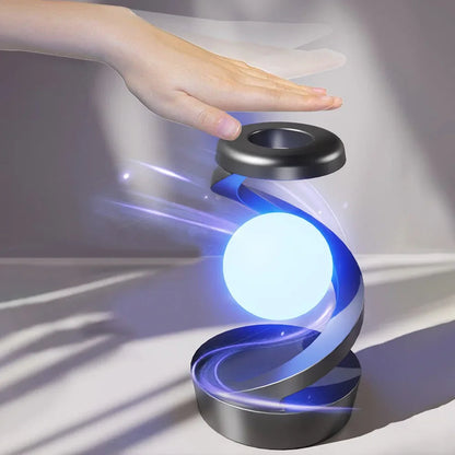 Levitating Moon Lamp – 3D Floating LED Light with Wireless Charging & RGB Glow