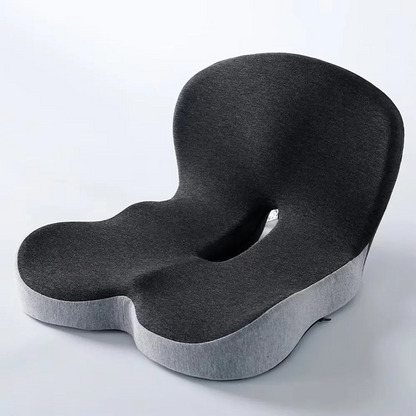 Memory Foam Backrest Cushion – Pressure-Relief Gel Pad for Long Sitting Hours, Ideal for Office, Car, and Wheelchair Use