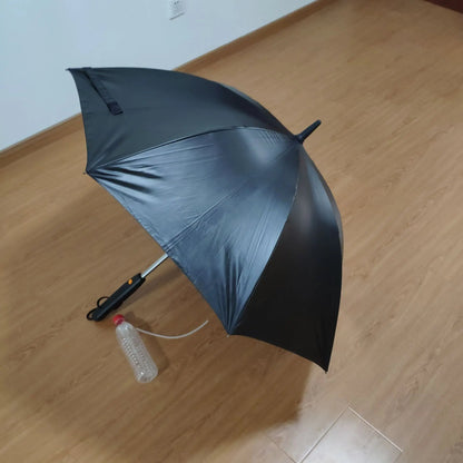 Misting Fan Umbrella – Full-Size Shade with a Built-In Fan and Hand-Pump Mist