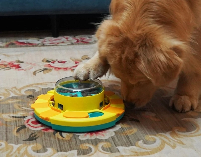 Dog Puzzle Slow Feeder Toy – Interactive Treat Dispenser Bowl for Puppy IQ Training, Food Leaking Enrichment & Smart Playtime