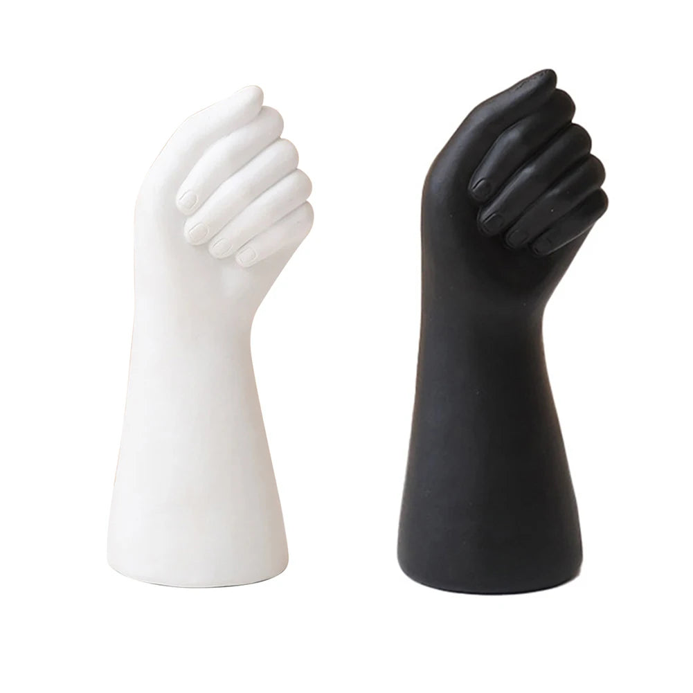 Modern Resin Hand Vase Ornament – Creative Sculpture for Flower Display, Dining Table, or Unique 2024 Home Styling Accent