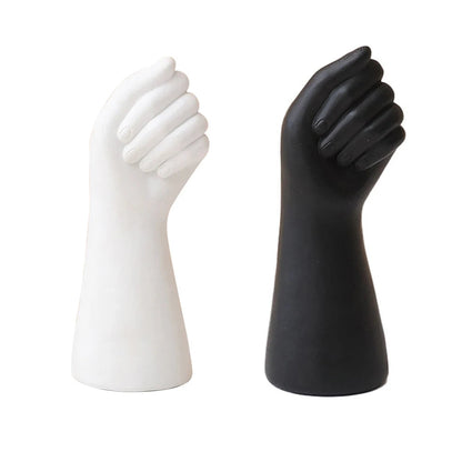 Modern Resin Hand Vase Ornament – Creative Sculpture for Flower Display, Dining Table, or Unique 2024 Home Styling Accent