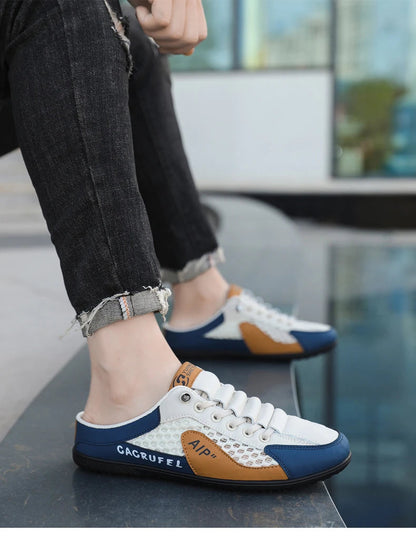 Men’s Soft-Soled Half Slippers – Trendy Summer Casual Shoes with Comfortable Cushion Support for Everyday Stylish Walking