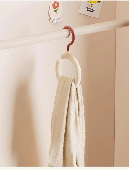 Rotating Hook Multifunctional No-Drill Hanger – Space-Saving Organizer for Scarves, Hats, Bags, and Accessories