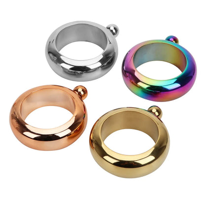 Bracelet Hip Flask for Women – 3.5oz Round Wine Bangle Holds Whiskey, Vodka, or Liquor with Elegant Hidden Functionality