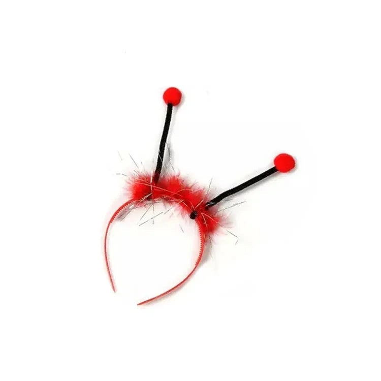 Fairy Princess Winged Costume Set for Girls - Magical Ladybug Dress-Up with Wand, Cosplay Halloween Outfit for Kids