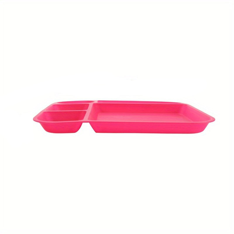 Pink Square Kids Dinnerware Set – 24pcs BPA-Free Plates, Bowls, Cups, Forks, and Spoons, Microwave & Dishwasher Safe, Perfect for Daily Meals and Snacks