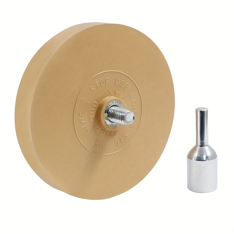 Professional Car Decal Remover Kit – Adhesive & Sticker Removal Disc with Drill Adapter for Rubber Wheels, Badges, and Vinyl Graphics