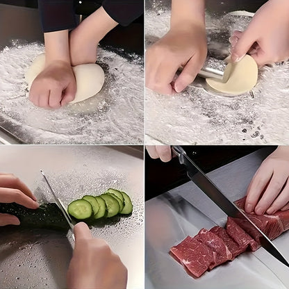 Stainless Steel Cutting Board – Extra-Large Food-Safe Metal Chopping Surface for Baking, Dough Kneading & Professional Kitchens