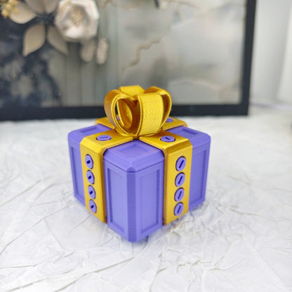 Funny Prank Screw Gift Box – 3D Printed Money Box for Cash or Card Gifts, Blue 3.15” Novelty Surprise Container