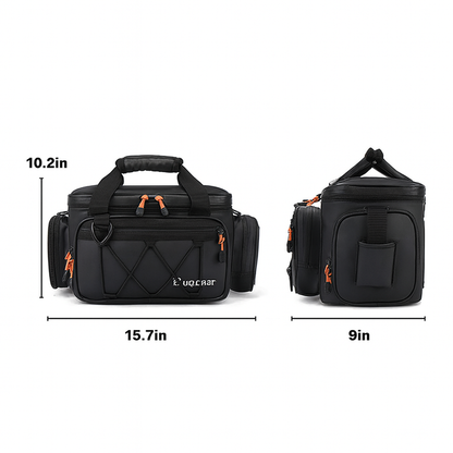 Multi-Layer Fishing Storage Bag – Portable Rod Carry Case with Tackle Organizer, Lining Protection & Large Capacity for Fishing Gear & Accessories
