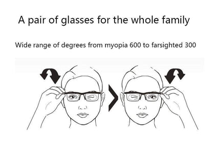Adjustable Focus Glasses Dial Vision Near and Far Sight