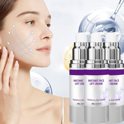 Facial Lifting Cream with Collagen, Retinol, and Hyaluronic Acid – Instant Firming, Tightening, Moisturizing Anti-Aging Cream for Smooth Skin Appearance