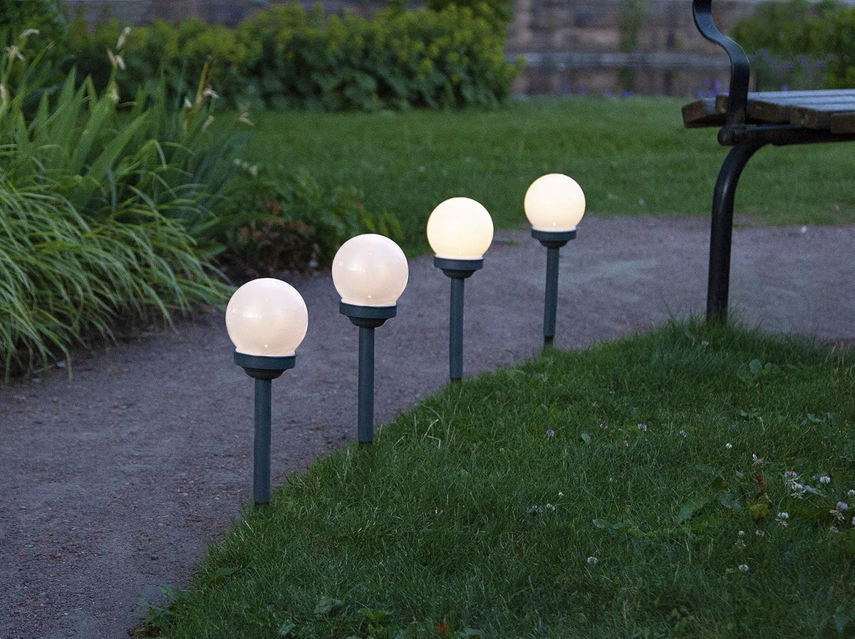 Solar Round Ball Lights – Waterproof LED Outdoor Lawn Lamps for Garden, Yard & Street Decoration