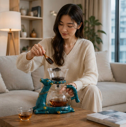 Automatic Glass Kung Fu Teapot - Premium High-End Tea Brewing Pot for Tea Enthusiasts with Elegant Pouring and Modern Design