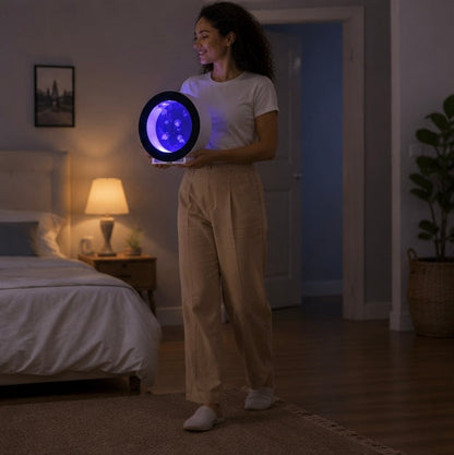 Acrylic Jellyfish Fish Tank - Round Desktop Aquarium for Small Fish, Creative Modern Home Decoration and Office Display