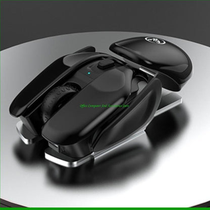 Ergonomic Wireless RGB Mouse – 4-Key Optical Mute Mouse with 1600 DPI for Work, Gaming, or Stylish Unisex Gift