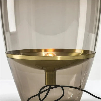 Nordic Glass Lampshade Table Lamp – Modern Creative Desk Lighting for Bedroom, Office, or Living Room, Stylish Bedside Lamp with Soft Glow for Home Decor