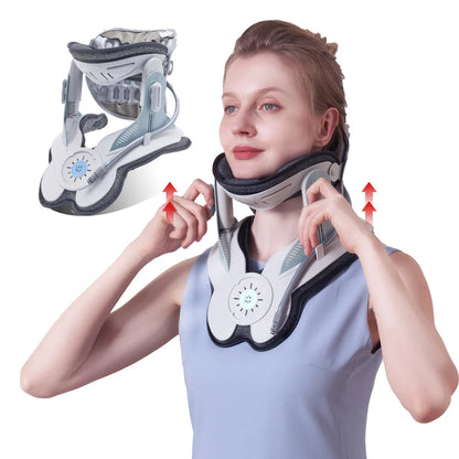 Electric Neck Traction Brace – Soft Adjustable Cervical Collar with Custom Logo, Pain Relief & Support for Neck Fixation Therapy