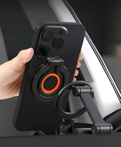 Magnetic Mobile Phone Finger Ring Holder – Strong Magsafe-Compatible 360° Rotation Stand for Secure Grip, Hands-Free Viewing, and Style