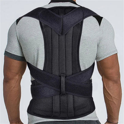 Adjustable Posture Corrector Corset - Back Straightener with Lumbar Support for Scoliosis & Pain Relief in Daily Use