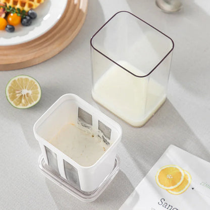 Greek Yogurt & Cheese Maker – Stainless Steel Strainer with Whey Filter and Moisture Separator for Healthier Homemade Dairy