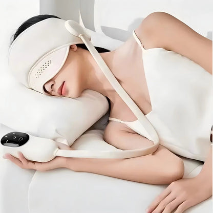 Air Pressure Head Massager with Heat – 6 Airbags and 360° Eye Massage for Deep Relaxation, Stress Relief, and Better Sleep Quality