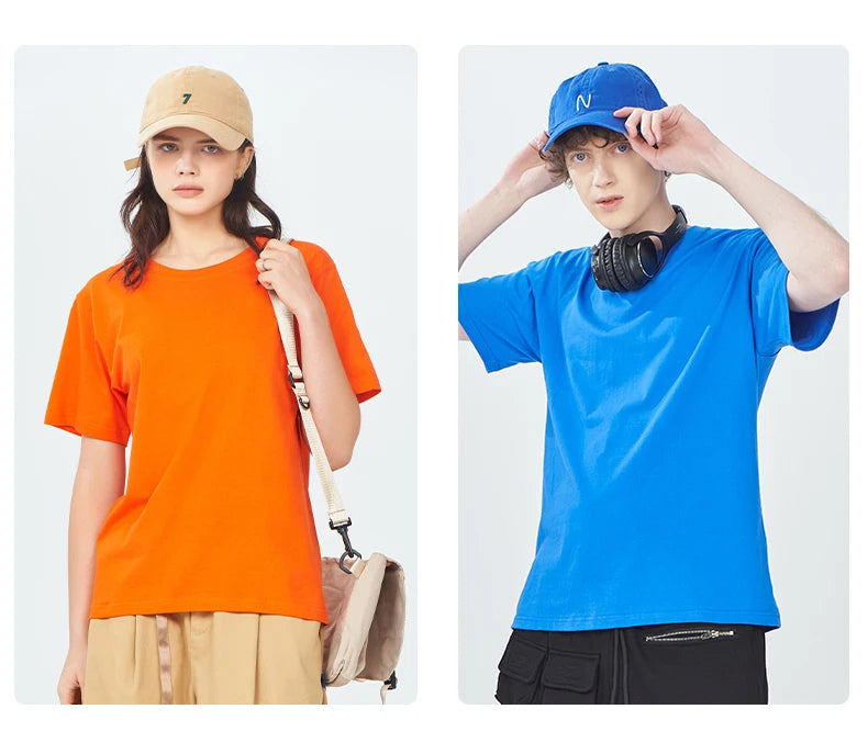 Women’s Cotton Cherry Print T-Shirt – Summer Loose Hip Hop Tee with Flag Bow Detail, Breathable Comfort, and Stylish Streetwear Vibe