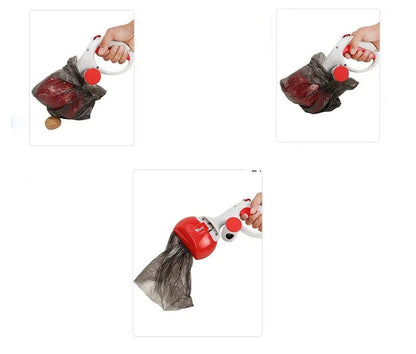 Portable Dog Pooper Scooper – Built-In Bag Dispenser for Easy Waste Pickup, Great for Walks with Small or Medium Dogs