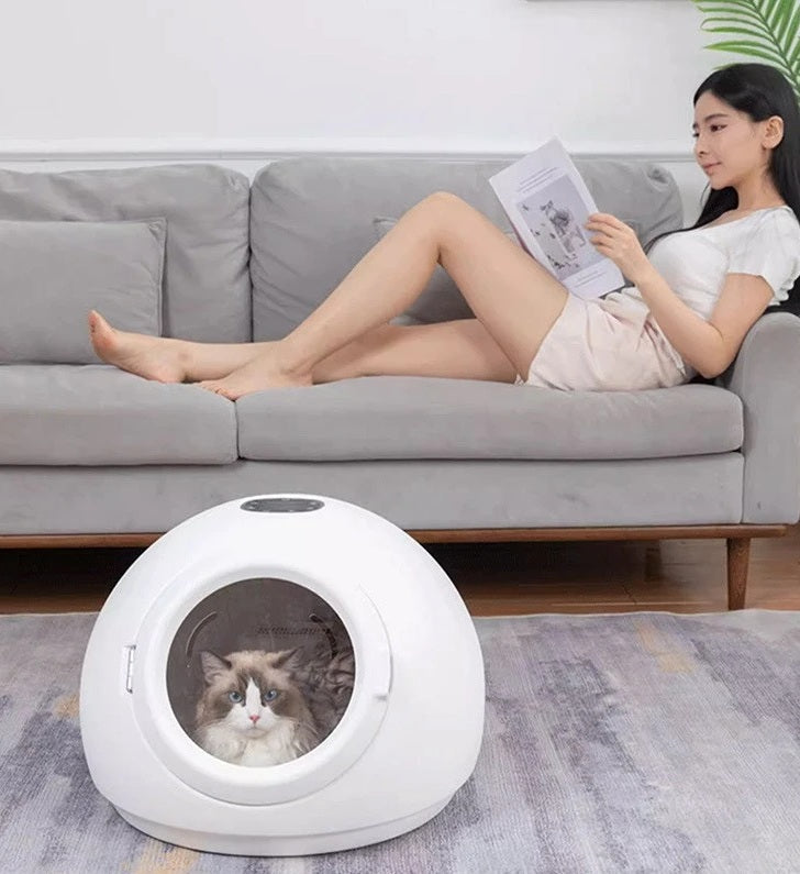 Automatic Home Pet Drying Box – Dog and Cat Bath Dryer with Constant Temperature, Hair Disinfection, and Winter-Summer All-Season Kennel Dryer