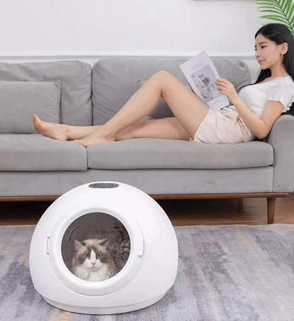 Automatic Home Pet Drying Box – Dog and Cat Bath Dryer with Constant Temperature, Hair Disinfection, and Winter-Summer All-Season Kennel Dryer