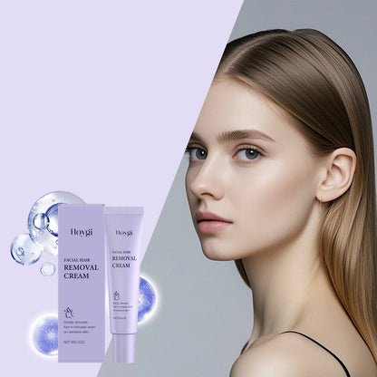 Painless Hair Removal Cream for Face – Gentle and Non-Irritating Skin Smoother That Nourishes and Protects Clogged Pores