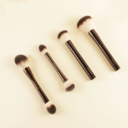 Professional Hourglass Makeup Brush Set – Retractable Eyeshadow, Foundation, Concealer, Powder & Eyeliner Brushes for Beauty Pros