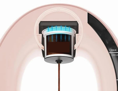 Coffee Machine – MINI Q 2-in-1 Personal Cup Brewer with K-Cup and Ground Coffee Adapter, Compact Tea and Coffee Maker