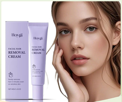 Painless Hair Removal Cream for Face – Gentle and Non-Irritating Skin Smoother That Nourishes and Protects Clogged Pores
