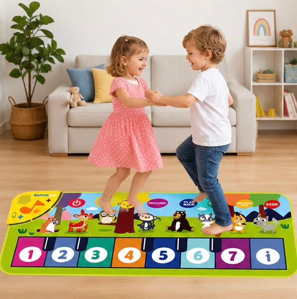 Interactive Piano Mat for Kids – Musical Floor Keyboard Dance Mat with Sounds, Educational Music Toy for Toddlers, Boys & Girls Gift