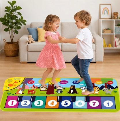 Interactive Piano Mat for Kids – Musical Floor Keyboard Dance Mat with Sounds, Educational Music Toy for Toddlers, Boys & Girls Gift