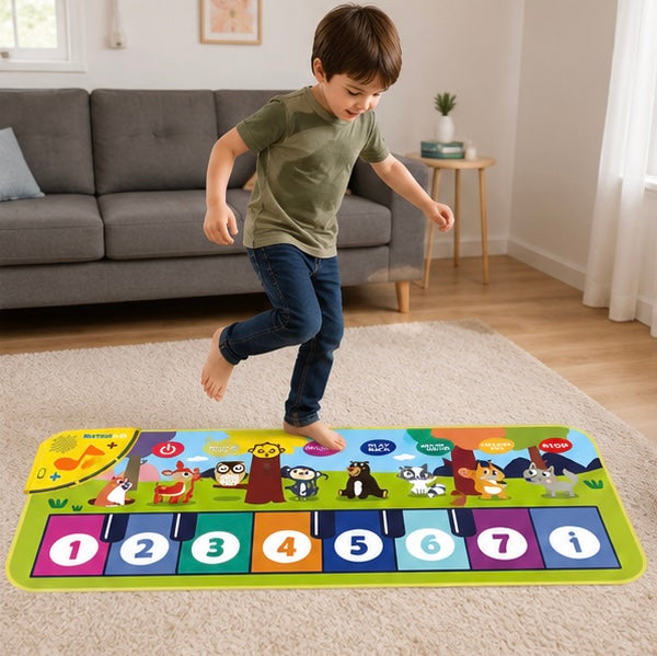 Interactive Piano Mat for Kids – Musical Floor Keyboard Dance Mat with Sounds, Educational Music Toy for Toddlers, Boys & Girls Gift