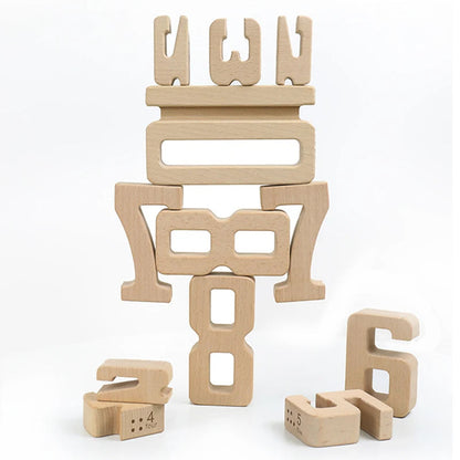 Wooden Balance Building Blocks – 3D Montessori Educational Toy for Children’s Early Learning, Creative Thinking & Balance Skill Development