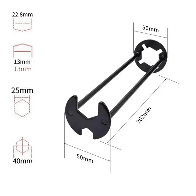 Multi-Purpose Plumbing Wrench Set – Four-Claw Hexagon Sink Faucet Wrench & Repair Tool for Household Pipe Fixes