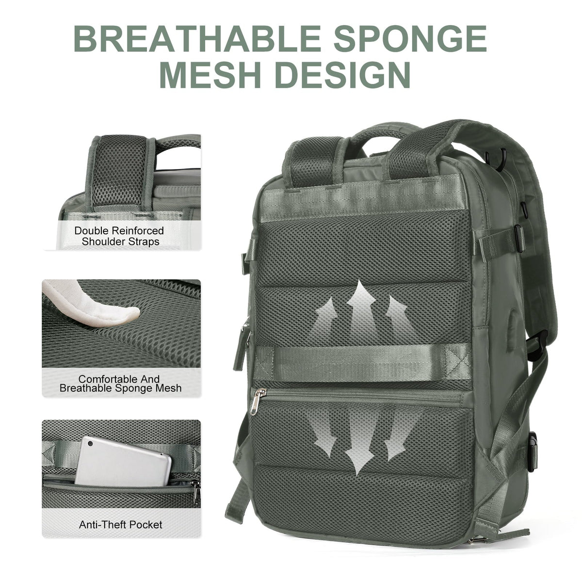 Women's large waterproof hiking backpack